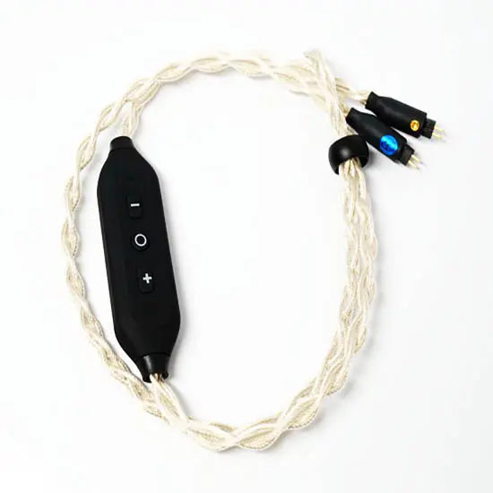 สายอัพเกรดหูฟัง Bluetooth plusSound X8 Series Custom Bluetooth Cable Gold Plated Silver