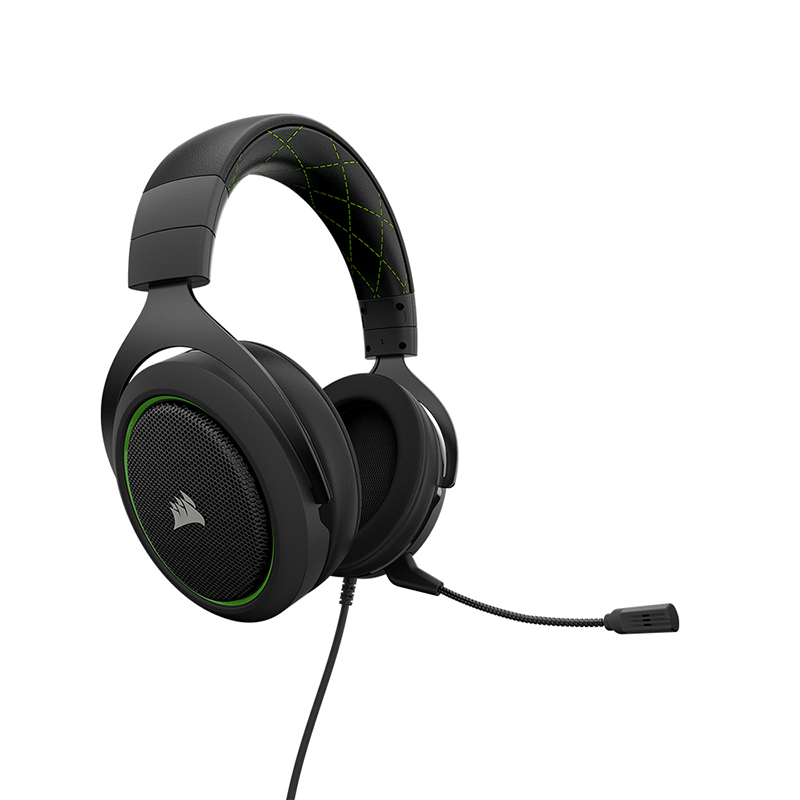 หูฟังเกมมิ่ง Corsair HS50 Stereo Gaming Headset (Green)