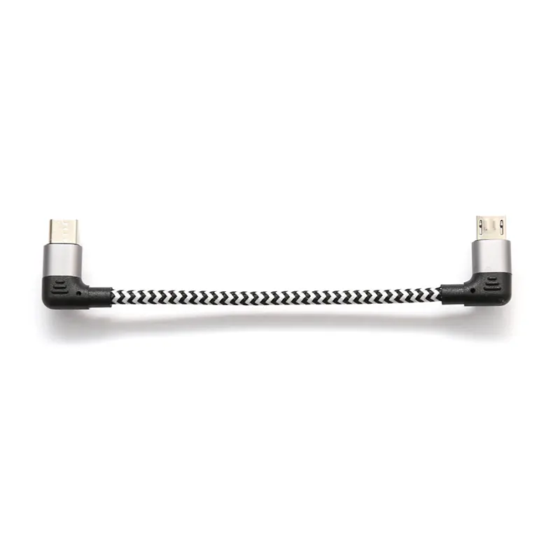 DD MM03 สายถัก Micro to Micro USB หุ้มฉนวน fibrous net สายยาว 7 CM