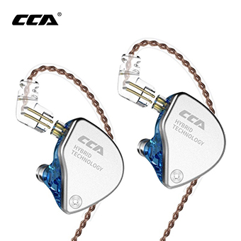 หูฟัง CCA CA4 Hybrid 2 Drivers In-ear Earphone (mic) (ฺBlue)