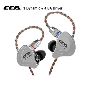 หูฟัง CCA C10 Hifi Hybrid 5 Drivers In-ear Earphone (mic) (Black)
