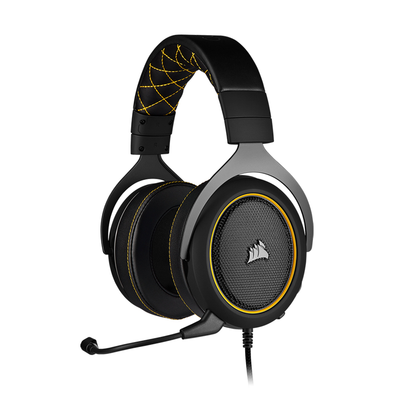 หูฟังเล่นเกม Corsair HS60 PRO SURROUND Gaming Headset (Yellow)