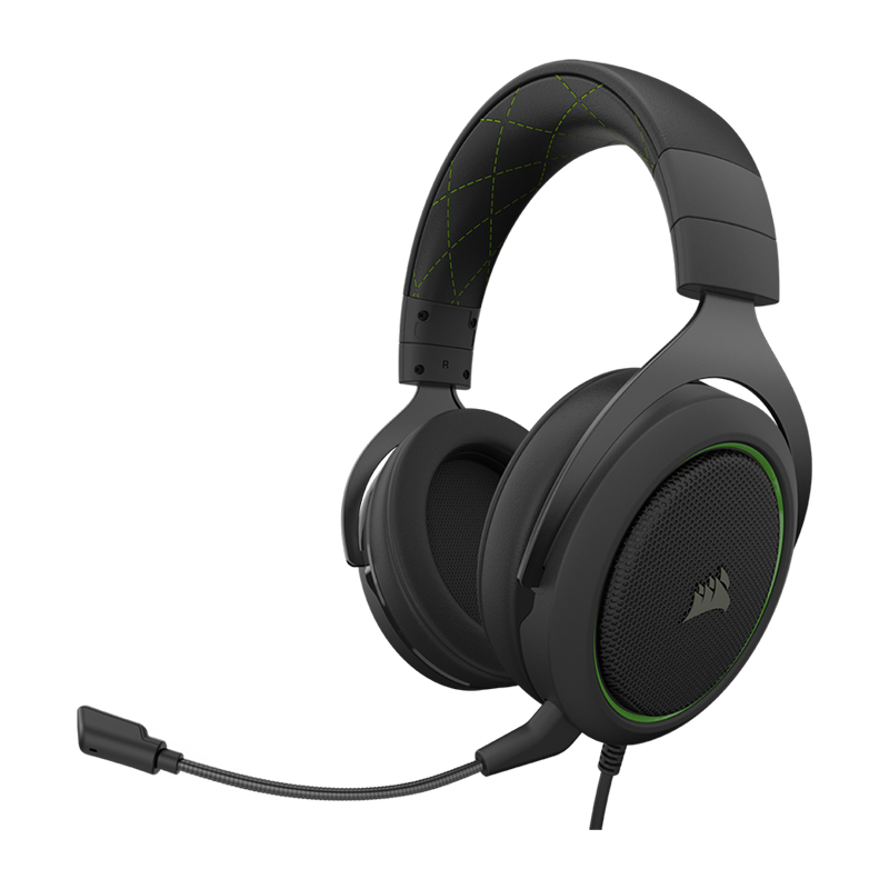 หูฟังเล่นเกม Corsair HS50 PRO STEREO Gaming Headset (Green)