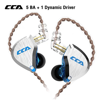 หูฟัง CCA C12 5 BA Driver + 1 Dynamic Driver MIC (Blue)