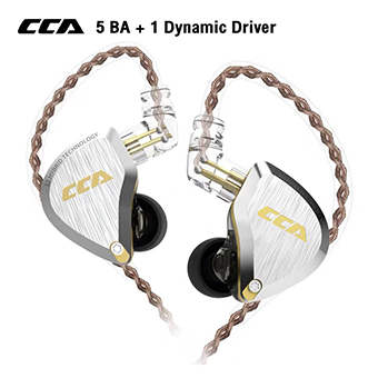 หูฟัง CCA C12 5 BA Driver + 1 Dynamic Driver MIC (Gold)