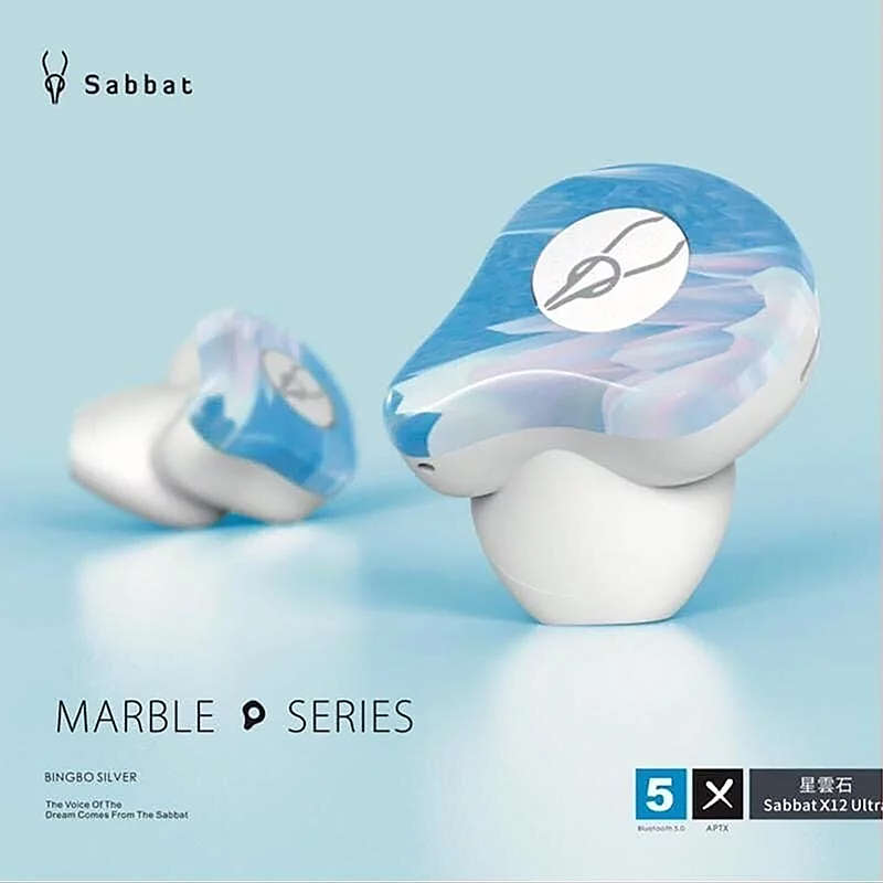 หูฟังไร้สาย Sabbat X12 Ultra TWS Bluetooth 5.0 Earbuds รองรับ APTX (Star Cloud)