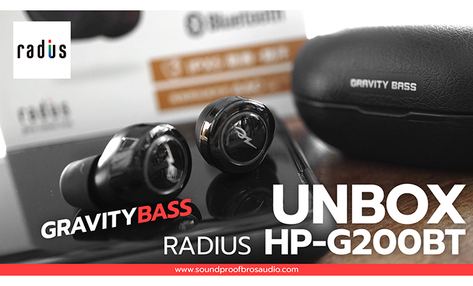UNBOX Radius HP-G200BT True wireless Gravity Bass Hybrid Drivers By Soundproofbros