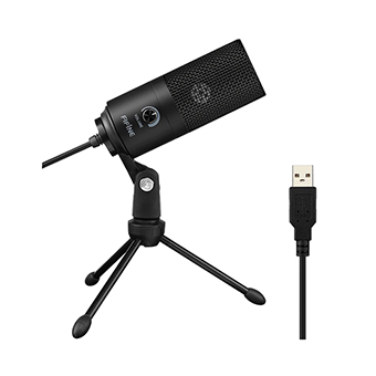 ไมโครโฟน USB FIFINE K669B USB Microphones with volume dial for GAMING, STREAMING, RECORDING