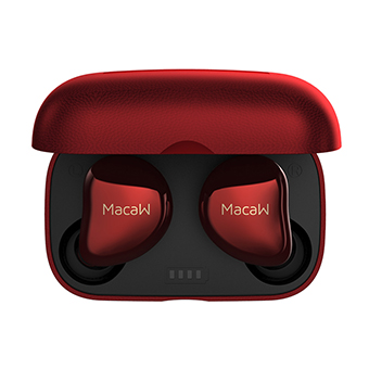 หูฟังไร้สาย Macaw MT-20 True Wireless Bluetooth 5.0 IPX5 (Red)