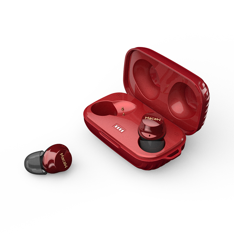 หูฟังไร้สาย Macaw MT-50 Bluetooth 5.0 IPX5 (Red)