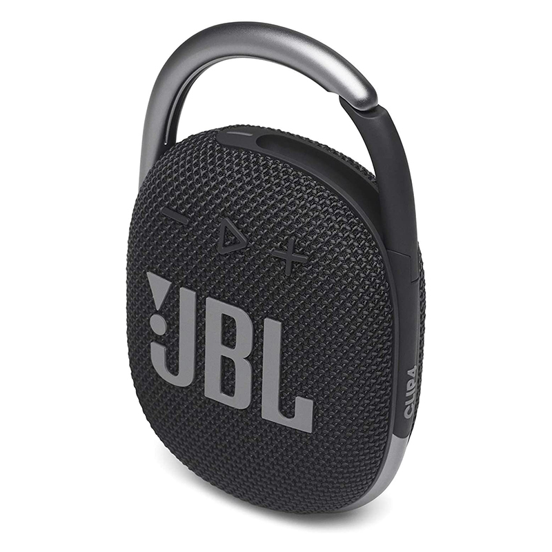 JBL Clip 4: Portable Speaker with Bluetooth, Built-in Battery, Waterproof and Dustproof Feature - (Black)