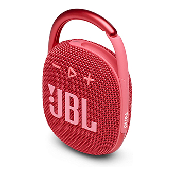 JBL Clip 4: Portable Speaker with Bluetooth, Built-in Battery, Waterproof and Dustproof Feature - (Red)