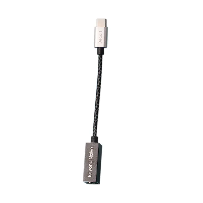 TFZ Deco.1 สายแปลง Type C เป็น 3.5mm พร้อม DAC (Black)