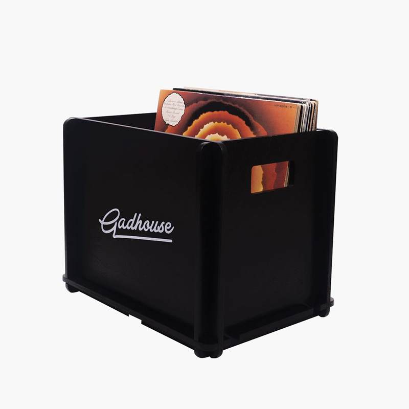 GADHOUSE vinyl storage crate (Black)