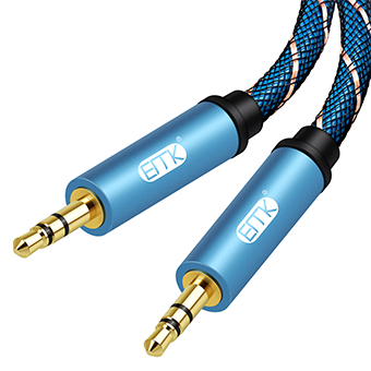 ERTK AUX Cable 3.5mm to 3.5mm 1m สีฟ้า