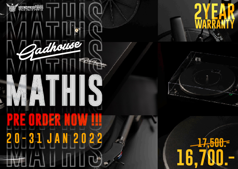 เปิด Pre-Order เครื่องเล่นแผ่นเสียง แบรนด์ Gadhouse รุ่นใหม่ล่าสุด กับรุ่น Mathis
