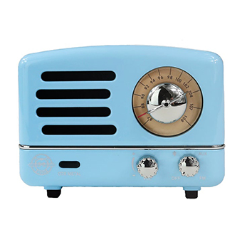 MUZEN OTR Metal Portable FM Radio Bluetooth Speaker ( Blue )