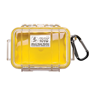 Pelican 1010 Micro Case (Yellow / Clear)