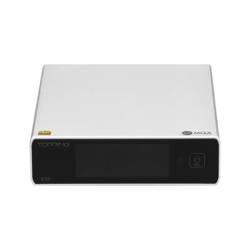 Topping E50 DAC ตั้งโต๊ะรองรับ MQA, Hi-Res [Silver]