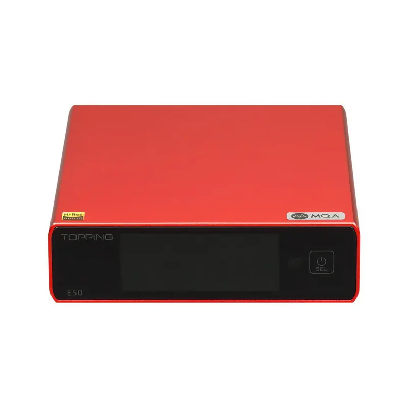 Topping E50 DAC ตั้งโต๊ะรองรับ MQA, Hi-Res [Red]