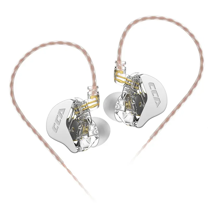 CCA. CRA Dynamic Earphones HIFI (No Mic.) (Silver)
