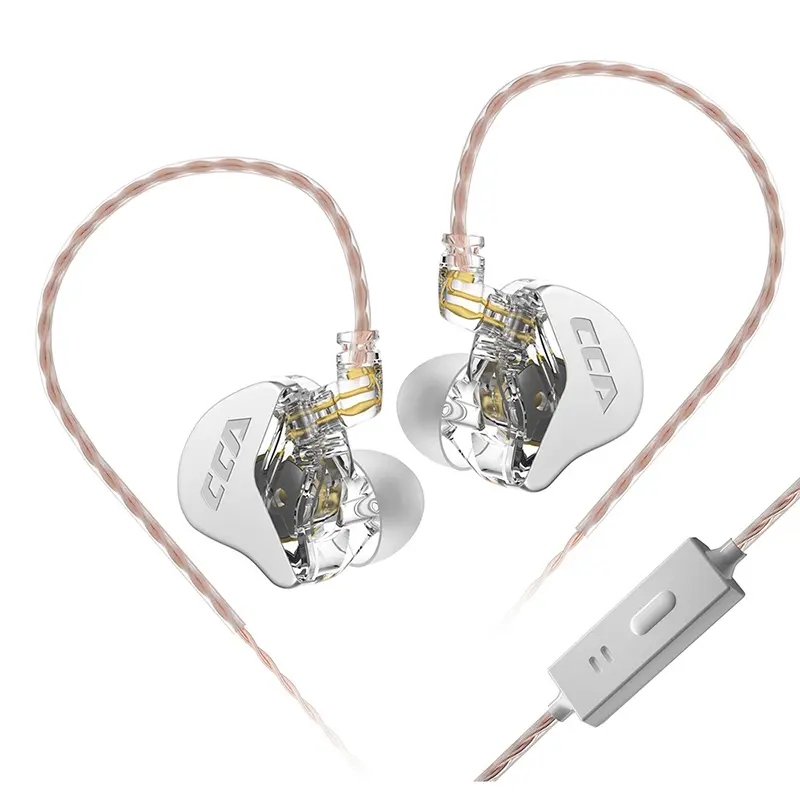 CCA. CRA Dynamic Earphones HIFI (Mic.) (Silver)
