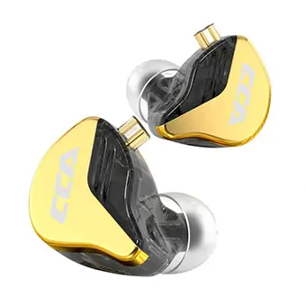 CCA CRA Plus Dynamic Earphones HIFI (No Mic.) (Gold)