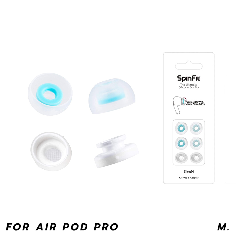 Spinfit Eartips CP-1025 + Adapter For Air pod pro PAC. SiZE M.