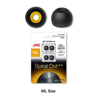 Ear-tips JVC. EP-FX10 Spiral dot ++ 1Pac. (ML.)