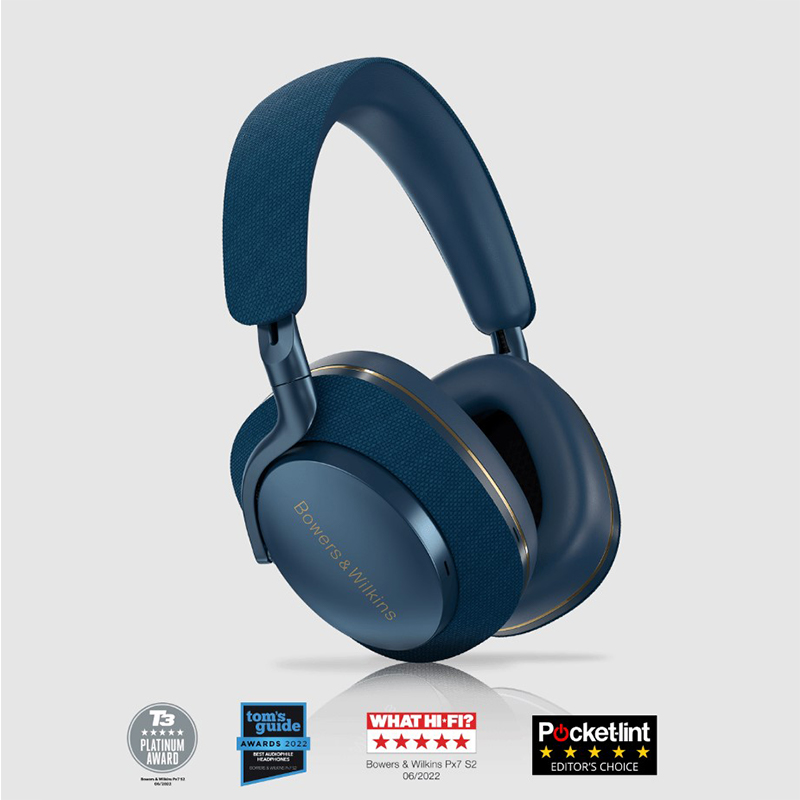B&W Bowers & wilkins Px7 S2's Over-ear noise cancelling headphones (Blue)