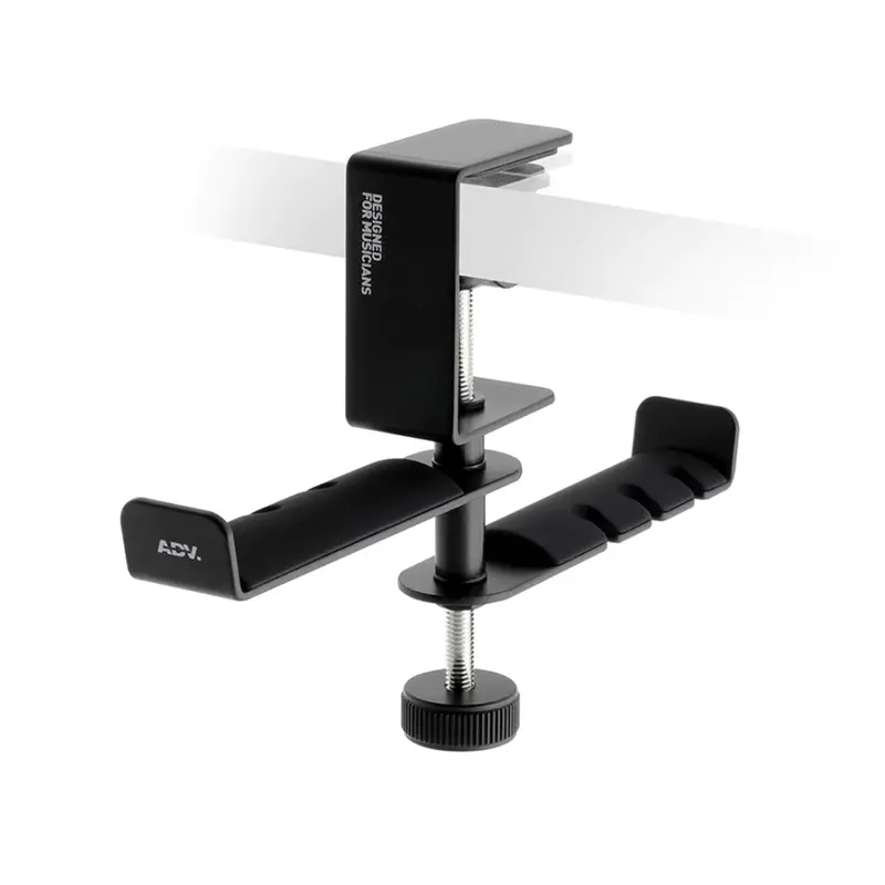 ADV. DUAL SUSPENSION 360º Desk-mount Twin Headphone Hanger