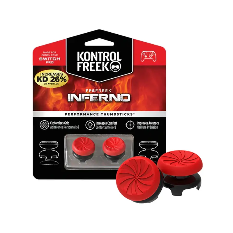 KontrolFreek ปุ่มอนาล็อก รุ่น FPS Freek Inferno - Red [Nintendo Pro]