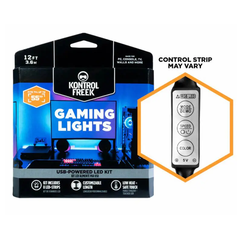 KontrolFreek ชุดแถบไฟ LED Gaming Lights [12ฟุต]