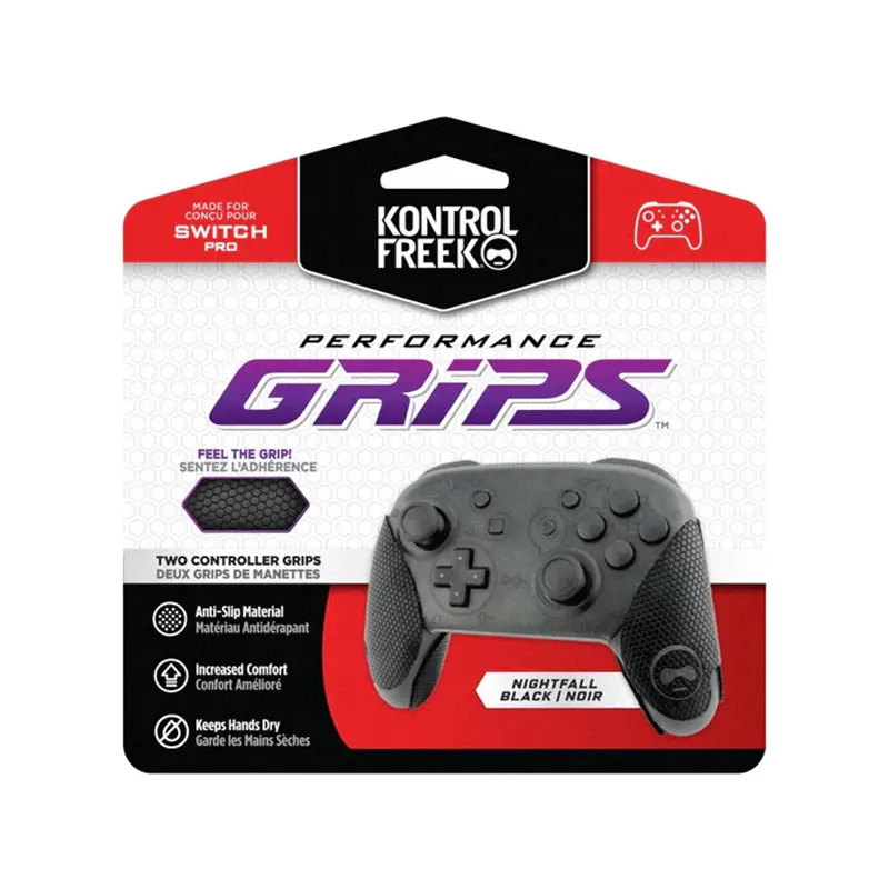 KontrolFreek อุปกรณ์ยึดจับขาจอยคอนโทรลเลอร์ Performance Grips [Black][Nintendo Pro]