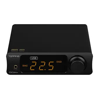 Topping DX3 PRO+ DAC& ตั้งโต๊ะ รองรับ Dual Hi-Res [Black/Silver]
