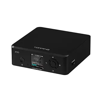 Topping M50 เครื่องเล่นเพลงเครือข่ายแบบตั้งโต๊ะ [Black/Silver]