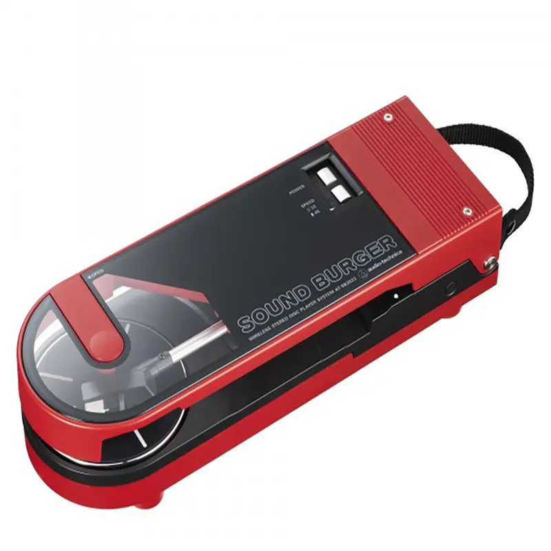 เครื่องเล่นแผ่นเสียง Audio Technica - AT-SB2022 [Red] Sound Burger Portable Bluetooth Turntable
