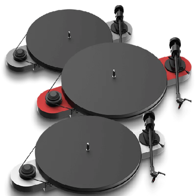 เครื่องเล่นแผ่นเสียง Pro - Ject Audio system - ELEMENTAL Minimalistic Look. Maximum Sound. [GRAU/ROT/WHITE]