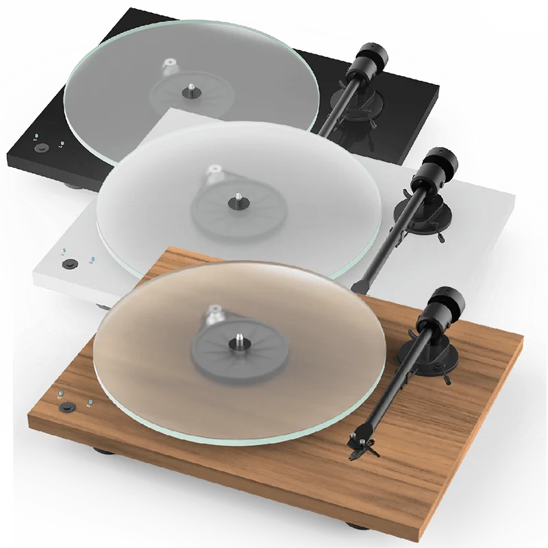 Pro-Ject Audio System - T1 Phono SB New Generation Audiophile Entry Level Turntable [Black High gloss/White High gloss/Wooden Finish]