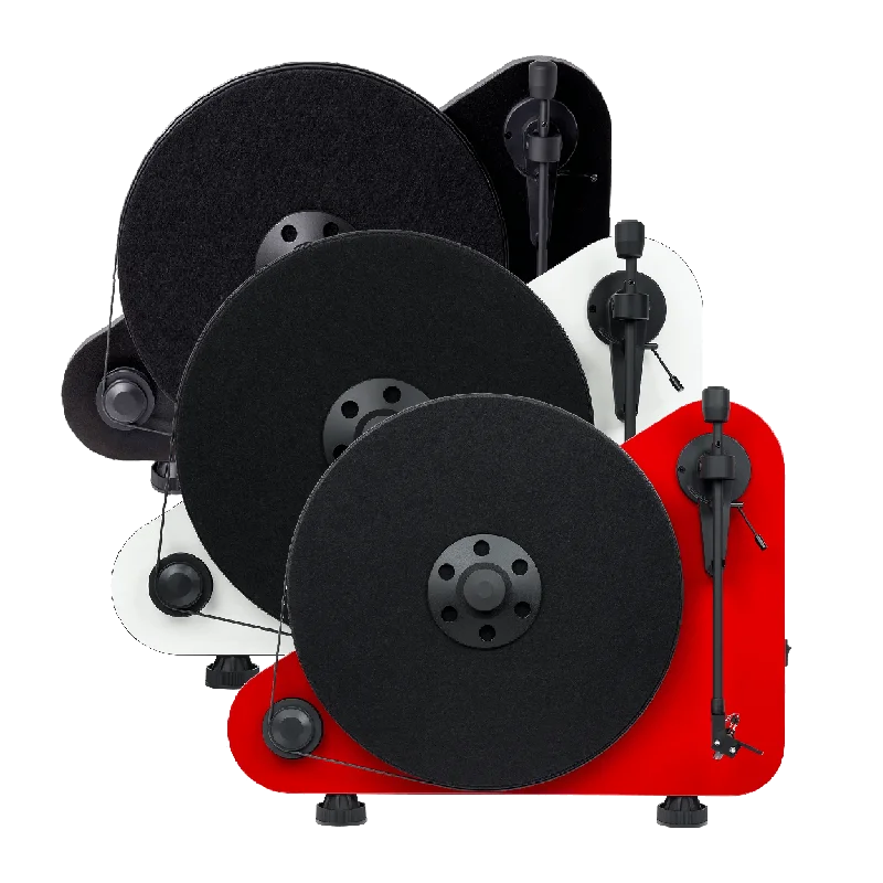 เครื่องเล่นแผ่นเสียง Pro-Ject Audio system - VT-E Vertical Plug & Play Turntable [Black/White/Red]