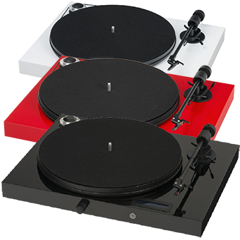 เครื่องเล่นแผ่น Pro-Ject Audio System - Juke Box E Audiophile “All-in-one Plug & Play“ turntable system [Black/White/Red]