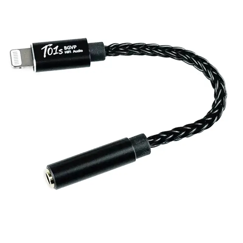 BGVP T01S DAC Hi-Res, PCM 32Bit/384kHz[Lightning To 3.5mm]