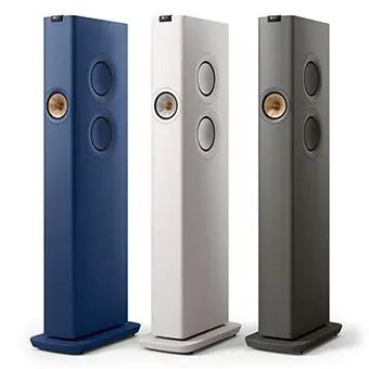 ลำโพงตั้งพื้นแบบไร้สาย KEF-LS60 Wireless [Titanium Grey/Mineral White/Royal Blue]