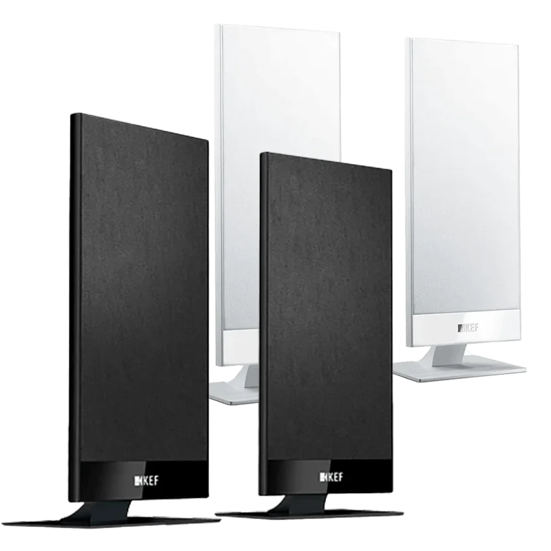 KEF T101 Satellite Speakers Pair Pack [Black/White]