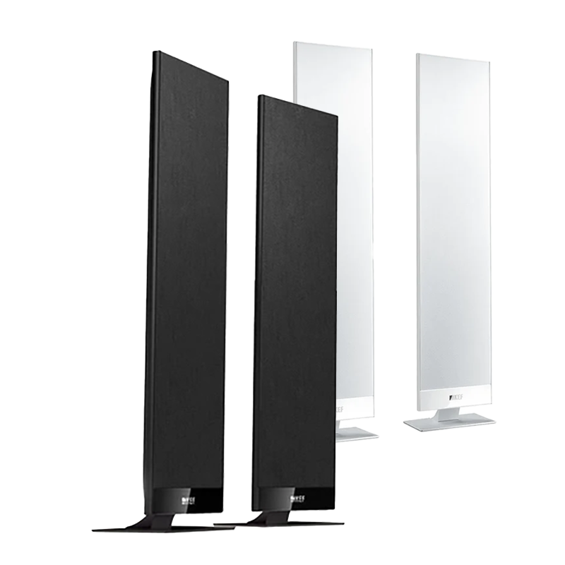 KEF T301 Satellite Speakers Pair Pack [Black/White]