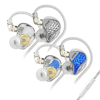 CCA LYRA หูฟัง IEM ไดรเวอร์ Dynamic [Silver/Blue] (With Mic)