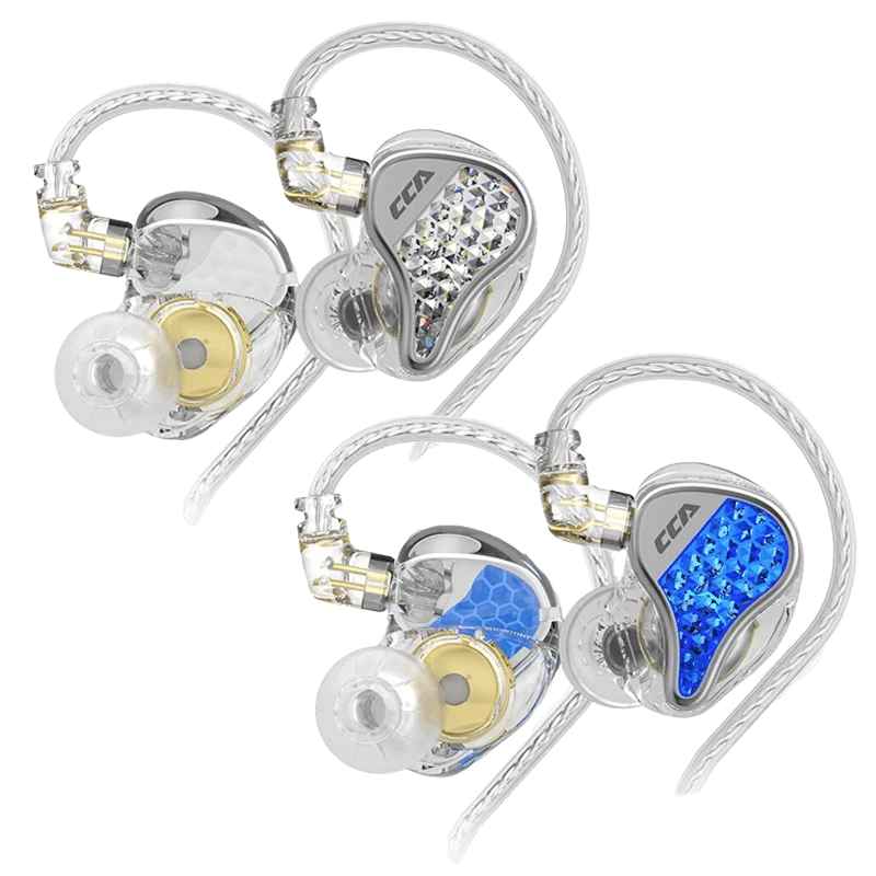 CCA LYRA หูฟัง IEM ไดรเวอร์ Dynamic [Silver/Blue](No Mic)