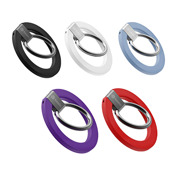 Bazic วงแหวนสำหรับติดหลังโทรศัพท์ รองรับการชาร์จไร้สาย รุ่น GoMag Grip [Black/White/Blue/Purple/Red]