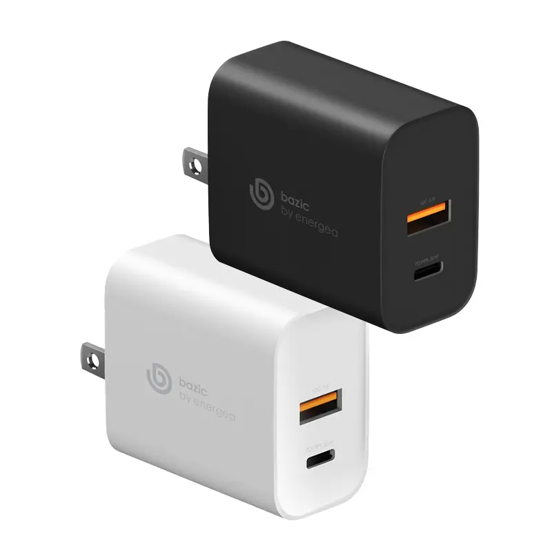 Bazic หัวปลั๊กชาร์จ Wall Charger (US) รุ่น GoPort PD30W PPS 2 USB - [White/Black]