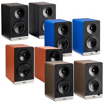 ELAC  Debut ConneX DCB41 Powered Speakers [Black Ash/Orange/Royal Blue/Walnut]